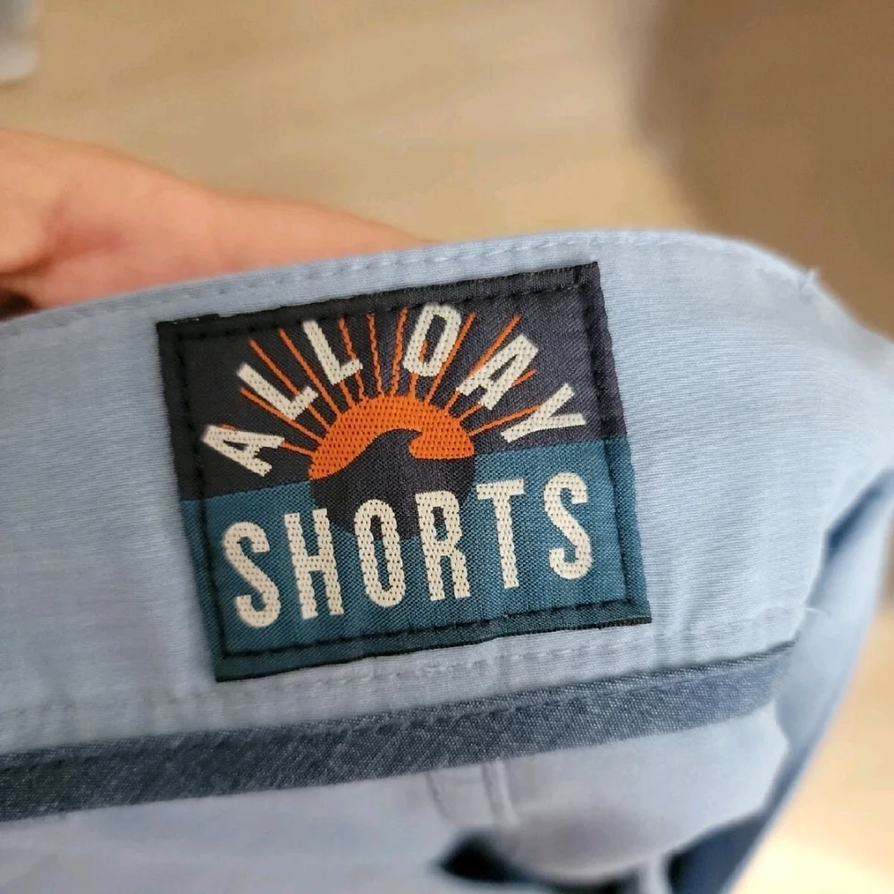Men's Faherty All Day Light Blue Shorts